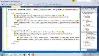 ASP NET MVC Lecture # 03 How Insert data in SQL Server using ASP NET MVC