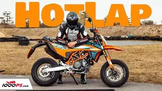 KTM 690 SMC R Hot Lap - Faster than naked bikes and supersport machines?