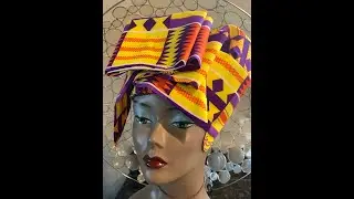 African Print Satin-Lined Head-Wrap