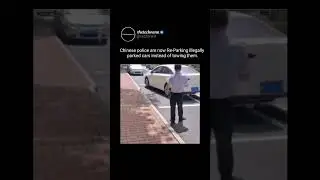 Chinese police have implemented parking cars re parking   #technology #china🇨🇳 #chinese #parking