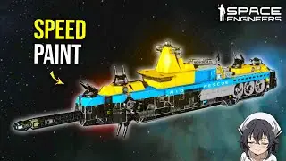 How Fast Can We Speed Paint a Ship on Survival? Space Engineers