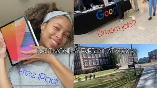 THE BEST MONDAY EVER! (FREE IPAD, DREAM JOB)|| NCAT COLLEGE LIFE VLOG!