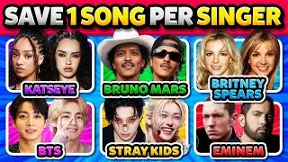 Save One Song Per Singer 🎤🎶 Most Popular Artists | Music Quiz 2026