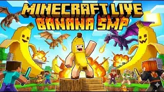 DAY - 2  PLAYING IN BANANA SMP 🍌 WITH HRG 🤩 #minecraft #live  #livestream #minecraftshorts