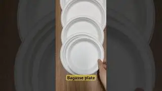 Disposable Compostable Paper Plates 9 Inch, Biodegradable Paper Plates,Made of Sugarcane Fibers