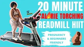 20 Minute Treadmill HIIT for Pregnancy and Beginners | Prenatal Cardio