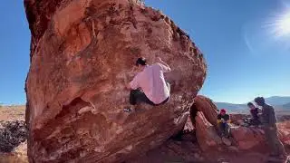 Sean Yoon - Monkey Bar V2 - Red Rock Bouldering