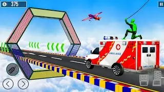 Ambulance Car Stunt Mega Ramp - Emergency Van GT Roof Jumping Racing - Android GamePlay #1