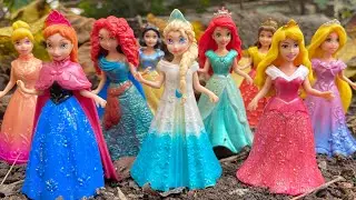 Satisfying ASMR Cleaning! Help Elsa, Anna & Ariel Get Clean Again
