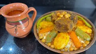 طريقة تحضير الكسكس بمقادير مضبوطة على طريقة ميمتي الله يرحمها تجي بزاااف بنينة😋