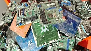 Computer Motherboard Recycling Process: PCB Dismantling & Separation