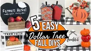 5 EASY DOLLAR TREE DIY FALL DECOR