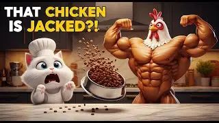 He Was Bored of Kibble&hellip; Until a MUSCLE Chicken Changed His Life 💪🐔