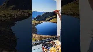 Artist Michelle Bellamy Painting Nelson Lakes Parachute Rocks Tarns
