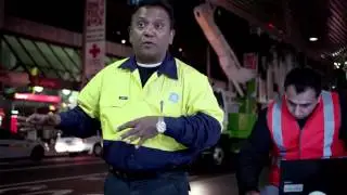 LED lighting installation in the City of Sydney