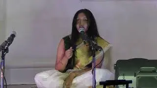 Anu performing a chota khayal Goondhalaavure at Annual Day event, Bhavika Sydney