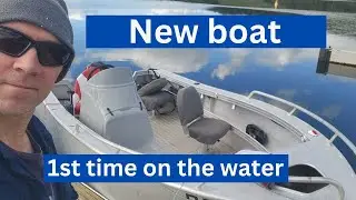 A new boat - 1st time on the water.