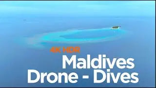 Maldives drone & dive | Relaxing Music for Focus