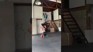 Reverse Twist Courbette - Funky Icarian Skill - The Acroyoga Show #shorts