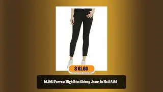 DL1961 Farrow High Rise Skinny Jeans In Hail $198