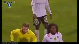 Team score with two balls on pitch