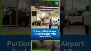 Heavy Rain Leads To Collapse Of Membrane Shade At IGI Airport | Delhi Rain | Delhi Weather