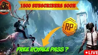 🔴 BGMI CONQUEROR RANK PUSH LIVE 😈 | RUSH GAMEPLAY 🔥 | 1500 SUBS = 5 RP GIVEAWAY 🎁