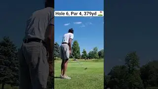 Putting something together with the dogleg right 👉🏽 Hole 6, Par 4, 379yd ⛳