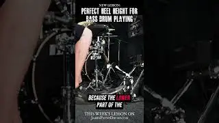 The Most Efficient Bass Drum Heel Height - James Payne