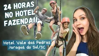 FICAMOS 24 HORAS EM UM HOTEL FAZENDA!! (VALE DAS PEDRAS - JARAGUÁ DO SUL/SC)  VLOG #3