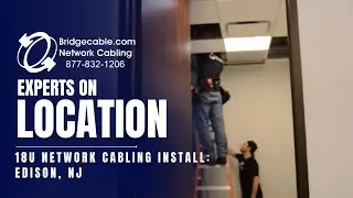 Edison New Jersey 18U Network Cabling Installation | BridgeCable.com