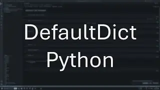 Default Dictionary - Python