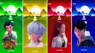 K-Pop Demon Hunters Girls vs Demon Hunters Boy | Epic Tiles Hop Battle