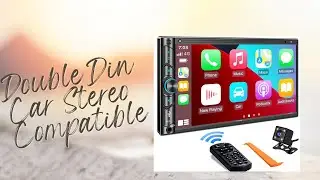 ⭐Double Din Car Stereo Compatible with Voice Control Apple Carplay | Touchscreen Car Radio Receiver