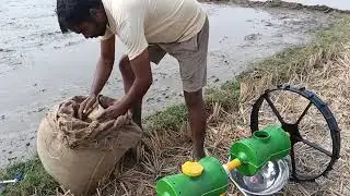 Drum seeder లో వడ్లు ఎలా నింపాలి || Drum seeder available 8328383624