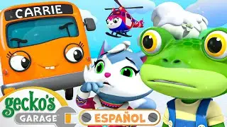Rescate del Lago Congelado | Garaje de Gecko en Español | Dibujos animados