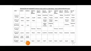 Pseb Pre Board Exam datesheet 2023 | Pre Board datesheet 2023 | Pseb datesheet 2023 |