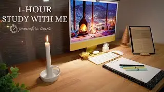 STUDY WITH ME 📓 | 25/5 Pomodoro Timer ⏱️ | No Music, Background Noise, Real Time Ambience Sounds