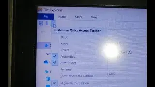 how to show the quick access toolbar below the ribbon in windows 10 laptop