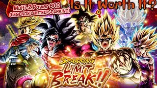 Summoning In The Sparking Limit Break Banner! It It Worth It? - Dragon Ball Legends