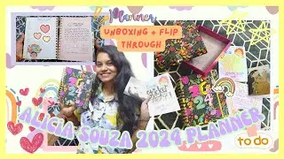 Unboxing ALICIA SOUZA 2024 Planner 📝🎀🖊 | Flip through, review & comparison 🦋