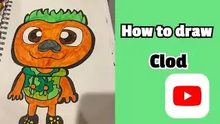 How to draw clod (easy) from Disney elemental Pixar movie.