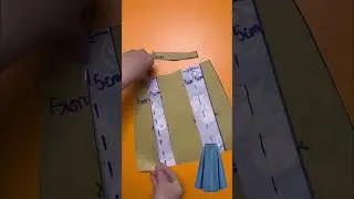 Double Pleated Skirt Pattern Design Tutorial #sewingtutorial #sewing #pattern #skirt #fashion