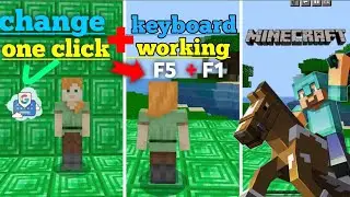 change camera in Minecraft pe (one click ) 😱 best trick