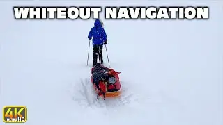 Whiteout Navigation Like a Pro Winter Cross Country Skiing Camping (4k UHD) #wintercamping