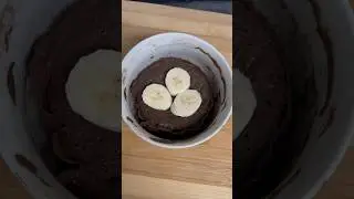 Banana cake mug no flour, no sugar in microwave