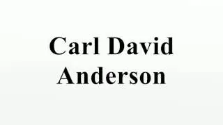 Carl David Anderson