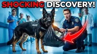 A Police Dog Carried A Black Garbage Bag Into The Hospital - When the Officer Opened It, He Froze...