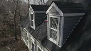 Window cleaning with brush