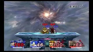 SSBB TAS Mario and Sonic vs Koopa and Ganondorf